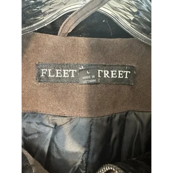 Fleet Street Womens Large Brown Hooded Heavy Jacket - Read - Picture 3 of 10